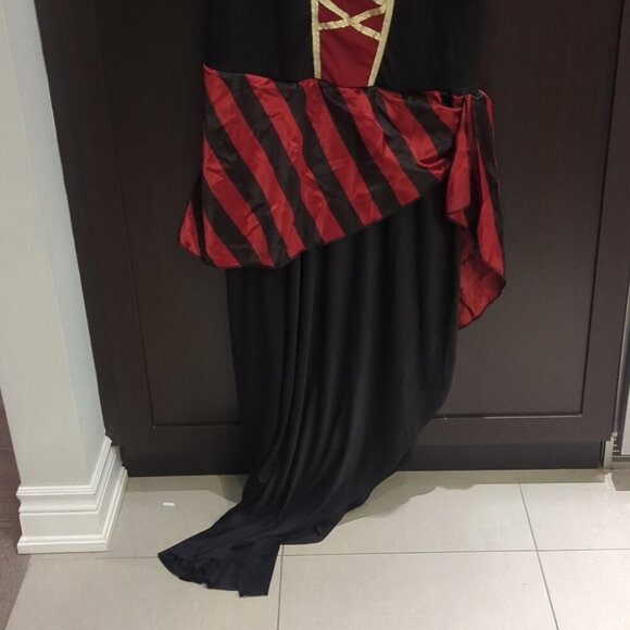 WONDERLAND Lade Pirate Deluxe Costume And Eye patch - New Size 1Xl 18-20 - Picture 2 of 5